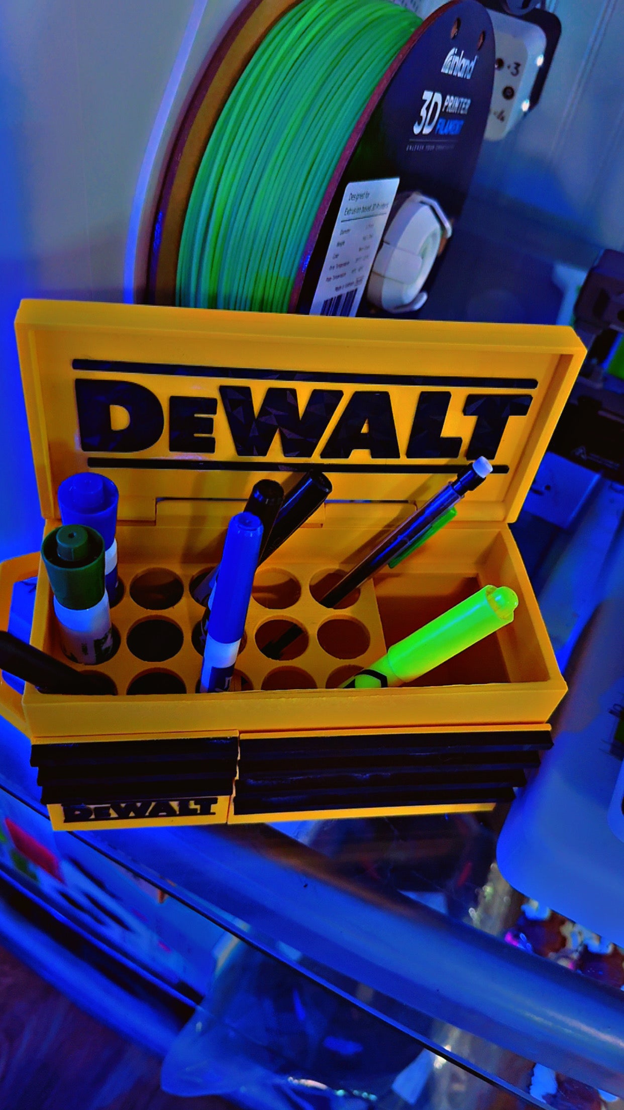 Desktop tool box organizer